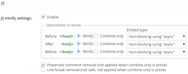 js-minify-setting