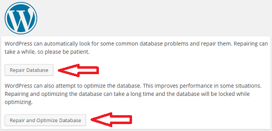 fix corrupt database wordpress