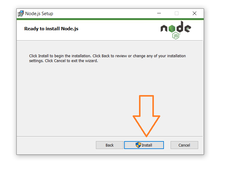 Install nodejs windows