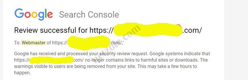 Google blacklist removal